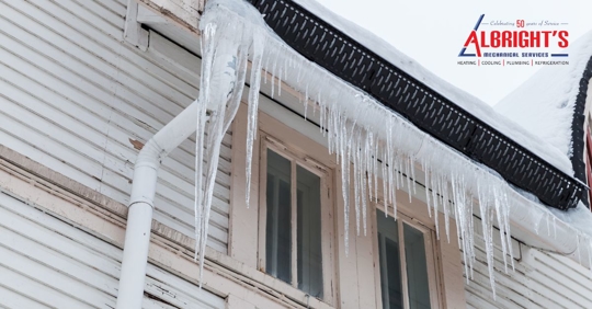 icicles on gutters
