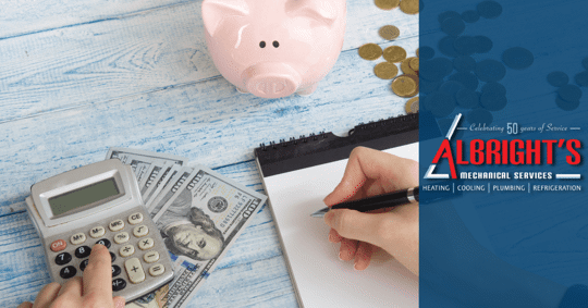 Calculator and piggy bank