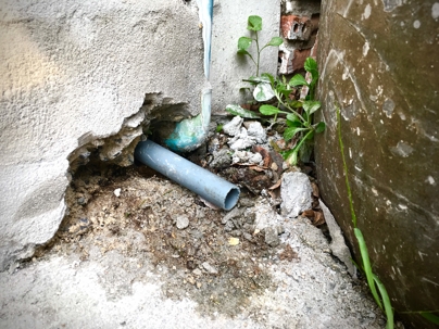 condensate drain pipe